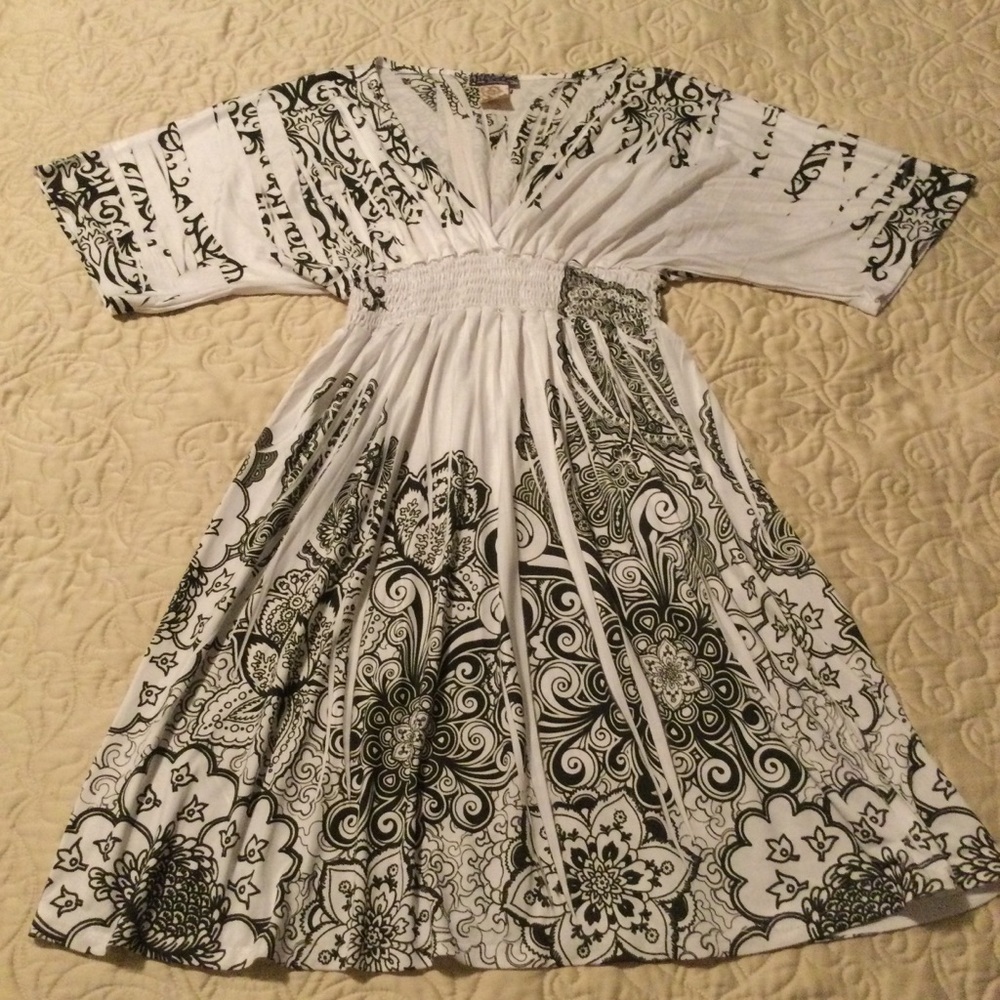 Woman’s Black & White Dress